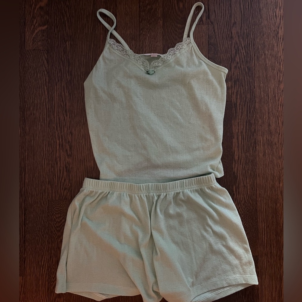 Mint green pajama set